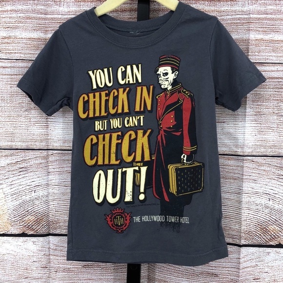 Disney Parks Grey Tower of Terror short sleeve T-shirt Size XS - Picture 1 of 7